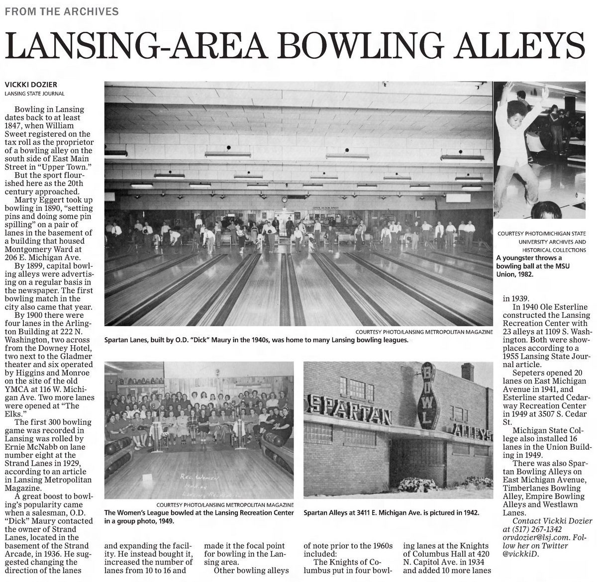 Spartan Lanes (Spartan Alleys, Silver Dollar Saloon) - Sun Oct 9 2016 Retrospective Article (newer photo)